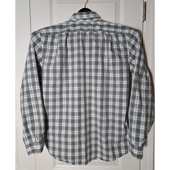 Eddie Bauer Size M Classic Fit Long Sleeve Button Down Shirt Plaid 100% Cotton - Picture 5 of 8
